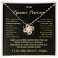 Forever Partner Necklace Gift – Message Card & Box