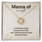 Mama of an angle necklace
