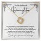 Beloved Daughter Necklace Gift – Pride & Love Message Card