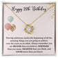 18th Birthday Necklace Gift for Her – Milestone Keepsake Jewelry