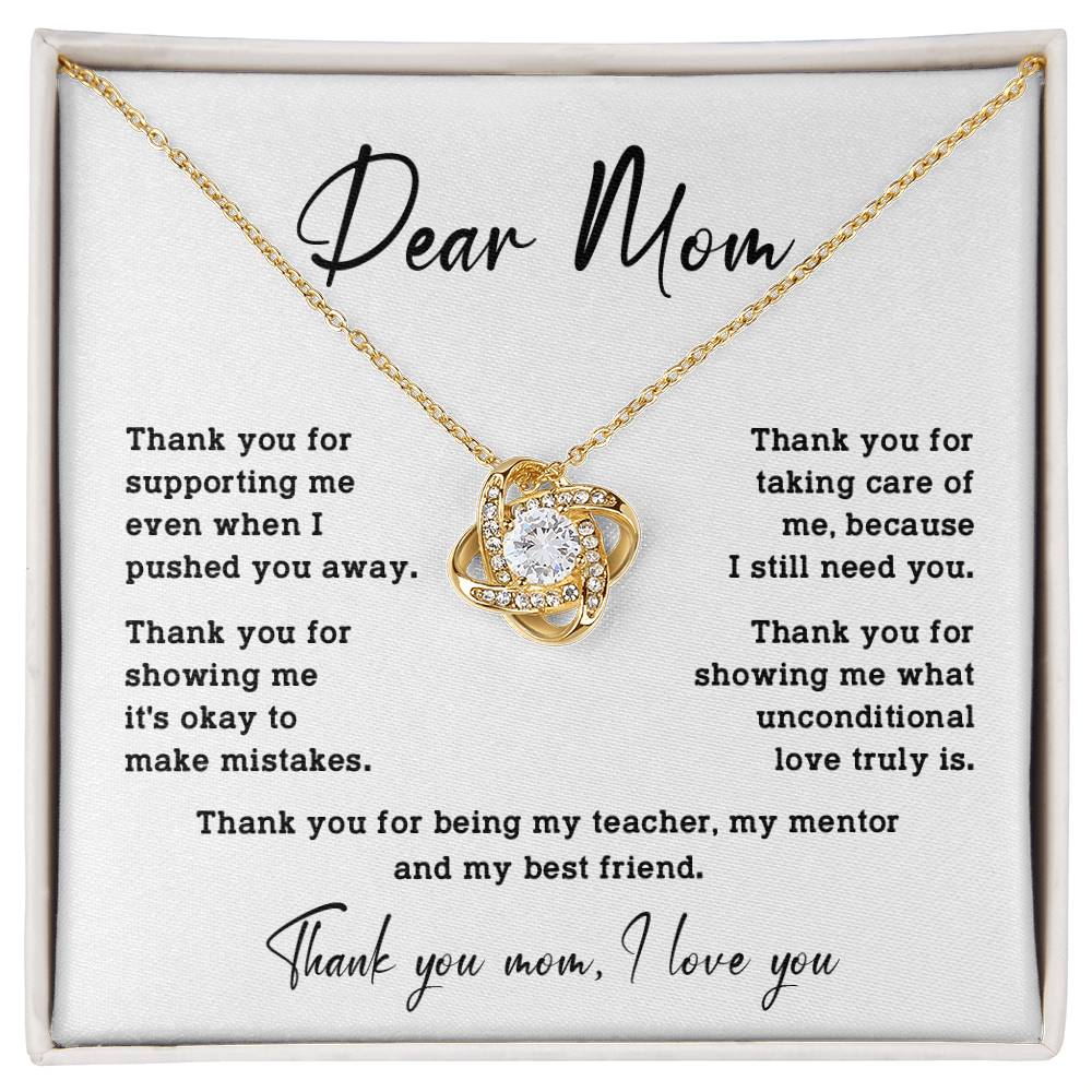 Dear Mom Dear Mom Necklace Gift Heartfelt Gift For Mom Bond With Mom Necklace Forever Loved Mom Necklace Thoughtful Gift For Mom Unique Gift For Mother-child Bond Meaningful Gift For Mom Special Occasion Gift For Mom Unique Family Bond Necklace