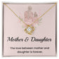 Mother & Daughter Necklace Gift – Forever Bond Floral Message