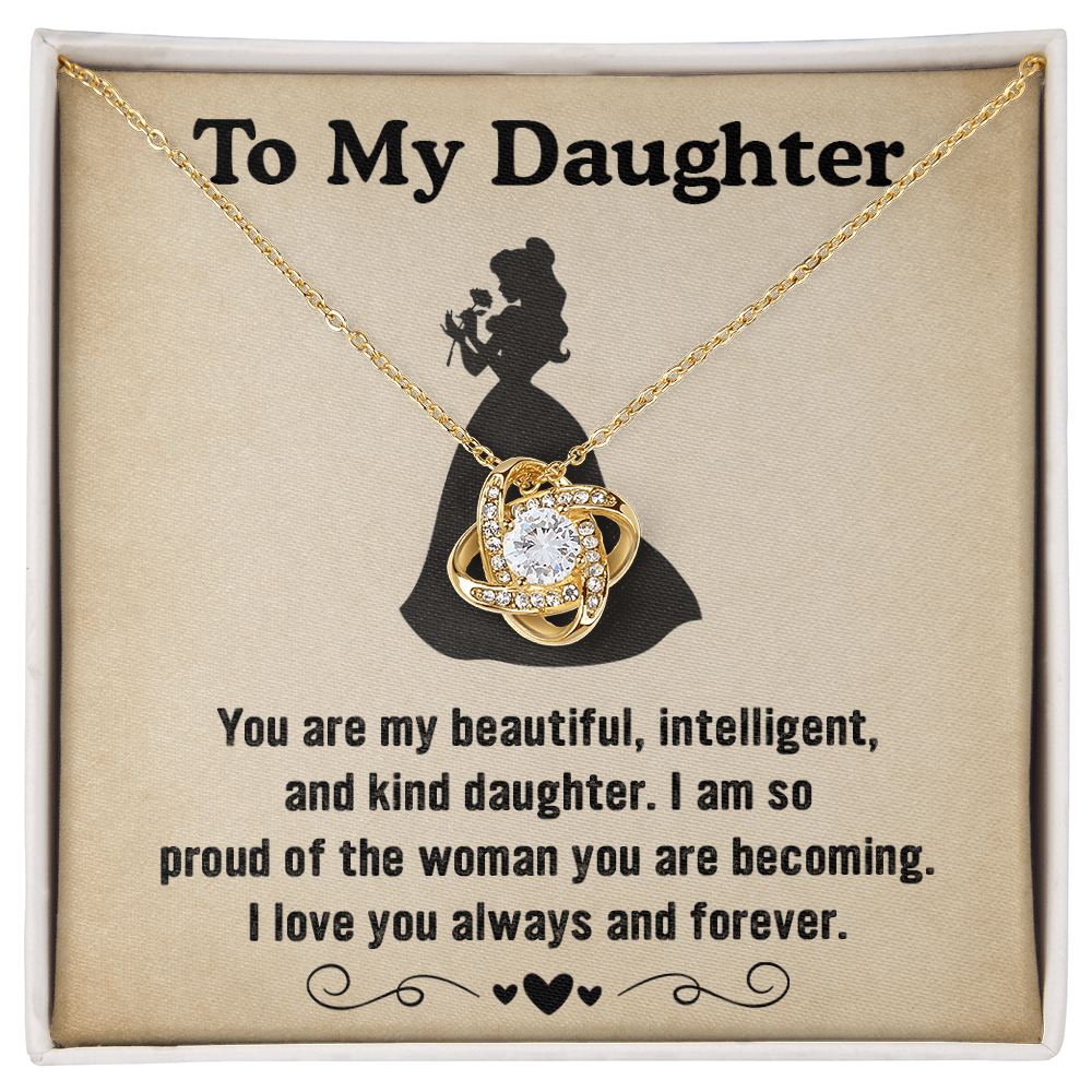 To My Daughter Necklace Proud of the Woman You Are