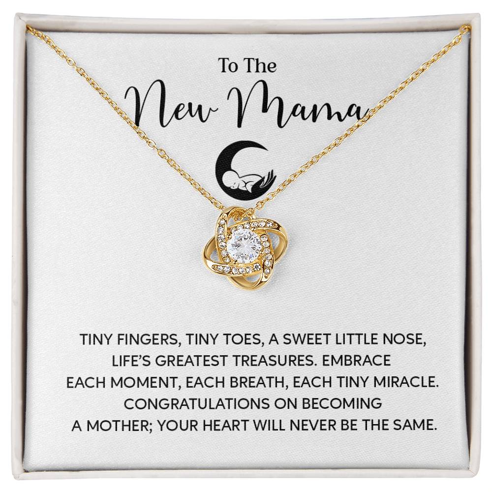 To The New Mama Gift From Your Mom Mama Jewelry Motherhood Gifts Personalized Baby Shower Gift Unique Gift For New Moms Sentimental Necklace For Mama Mom To Be Gift Cute Baby Shower Jewelry Welcome Baby Necklace Meaningful Gift For Mothers