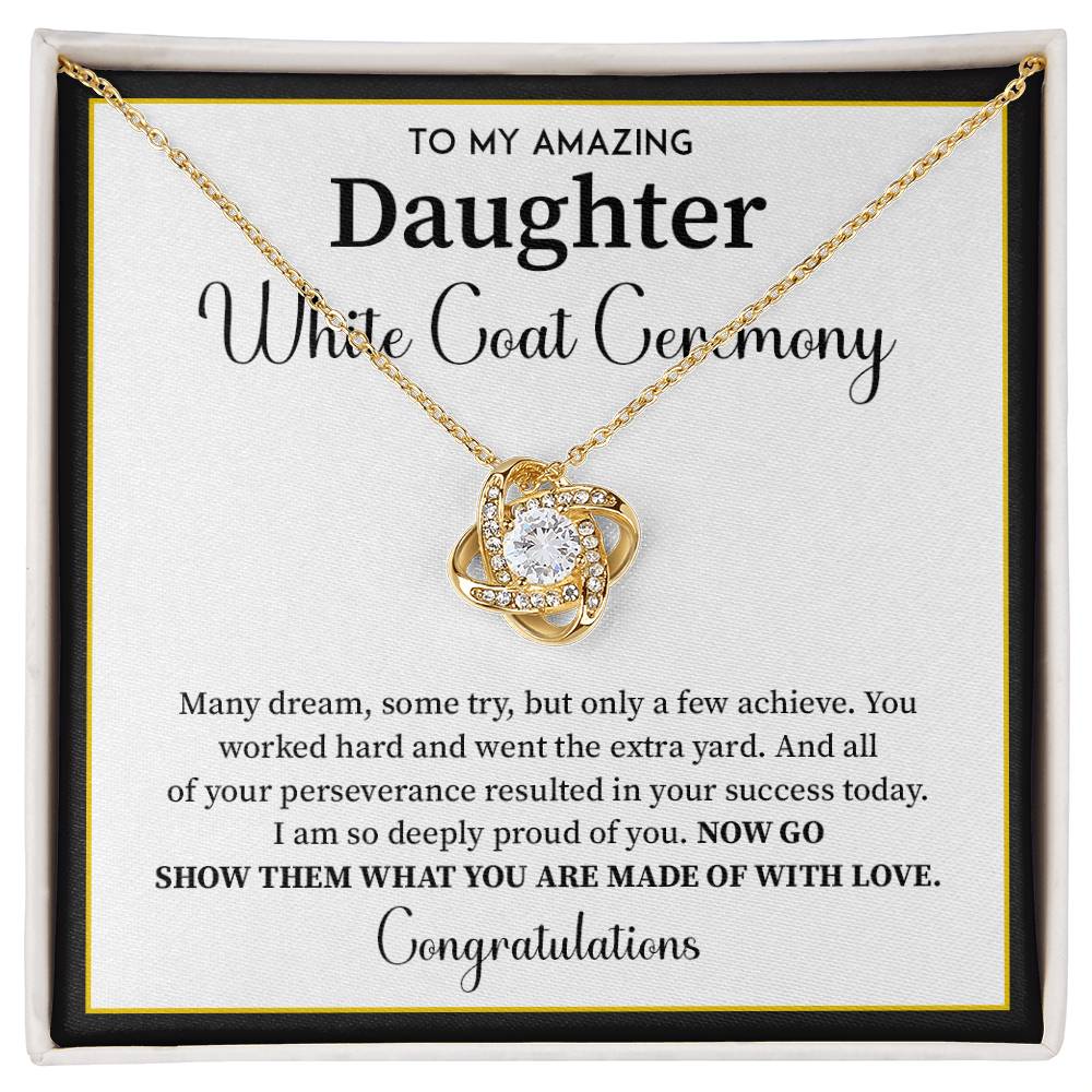 White Coat Ceremony Gift For Daughter Necklace With Gift Box