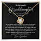Granddaughter Necklace Gift from Grandma – Believe in Yourself Card