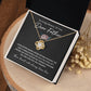 Sympathy Necklace for Loss of Father with Gift Card