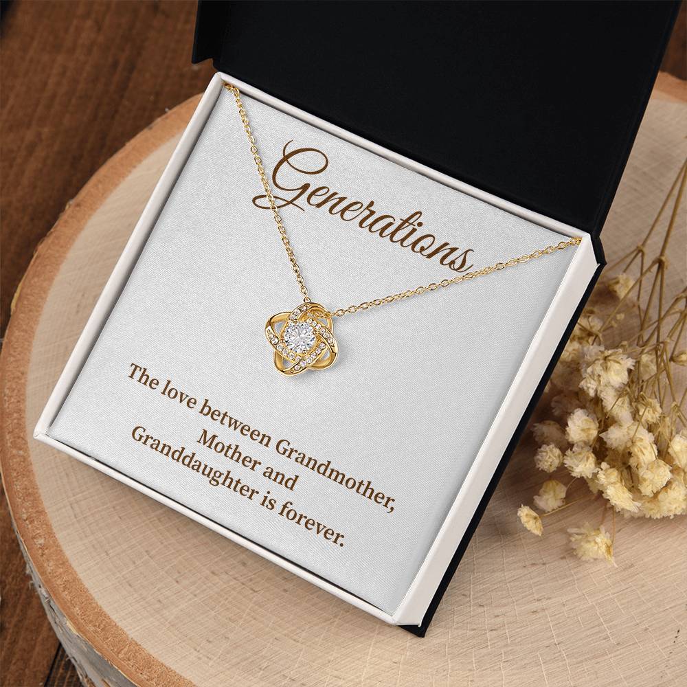 To Our Generations Generations necklace gift Heartfelt gift for family Grandmother mother granddaughter necklace Jewelry gift for mother Generational love jewelry Special gift for family members Sentimental keepsake for family