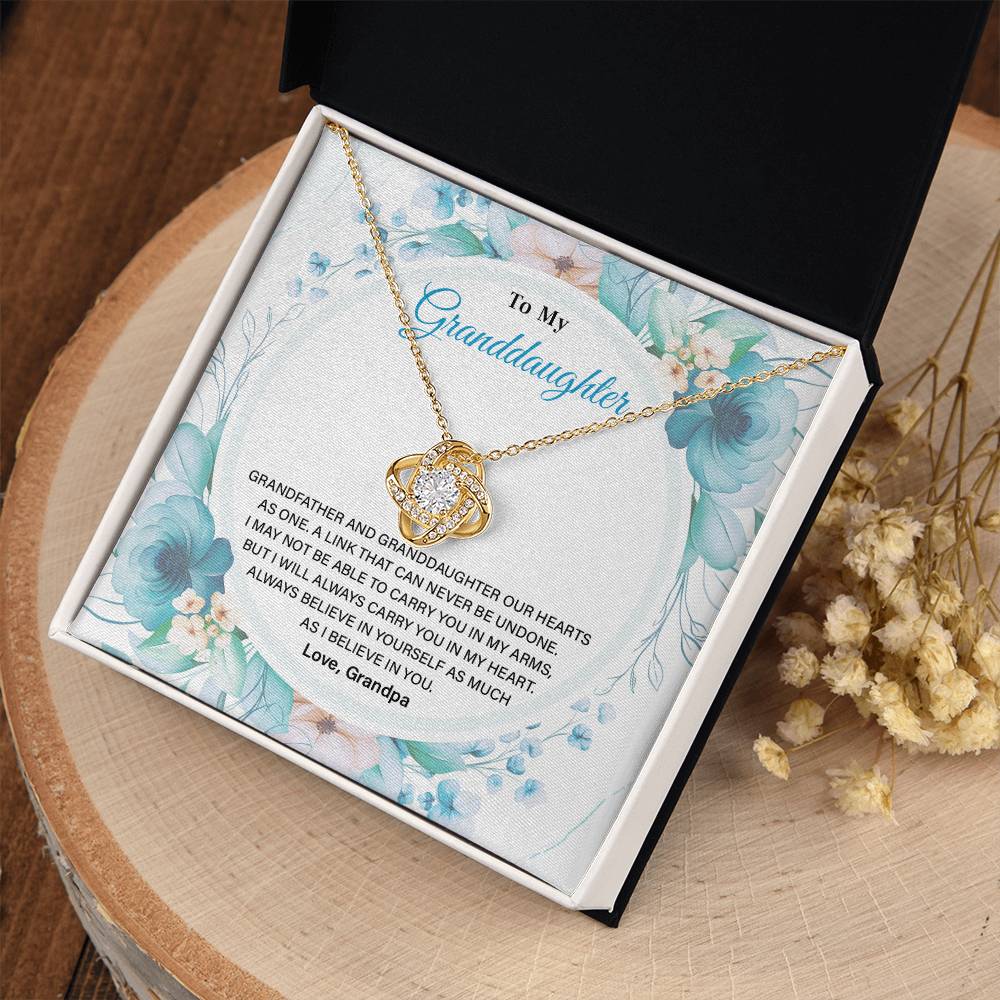 Granddaughter Necklace from Grandpa – Keepsake Gift Box