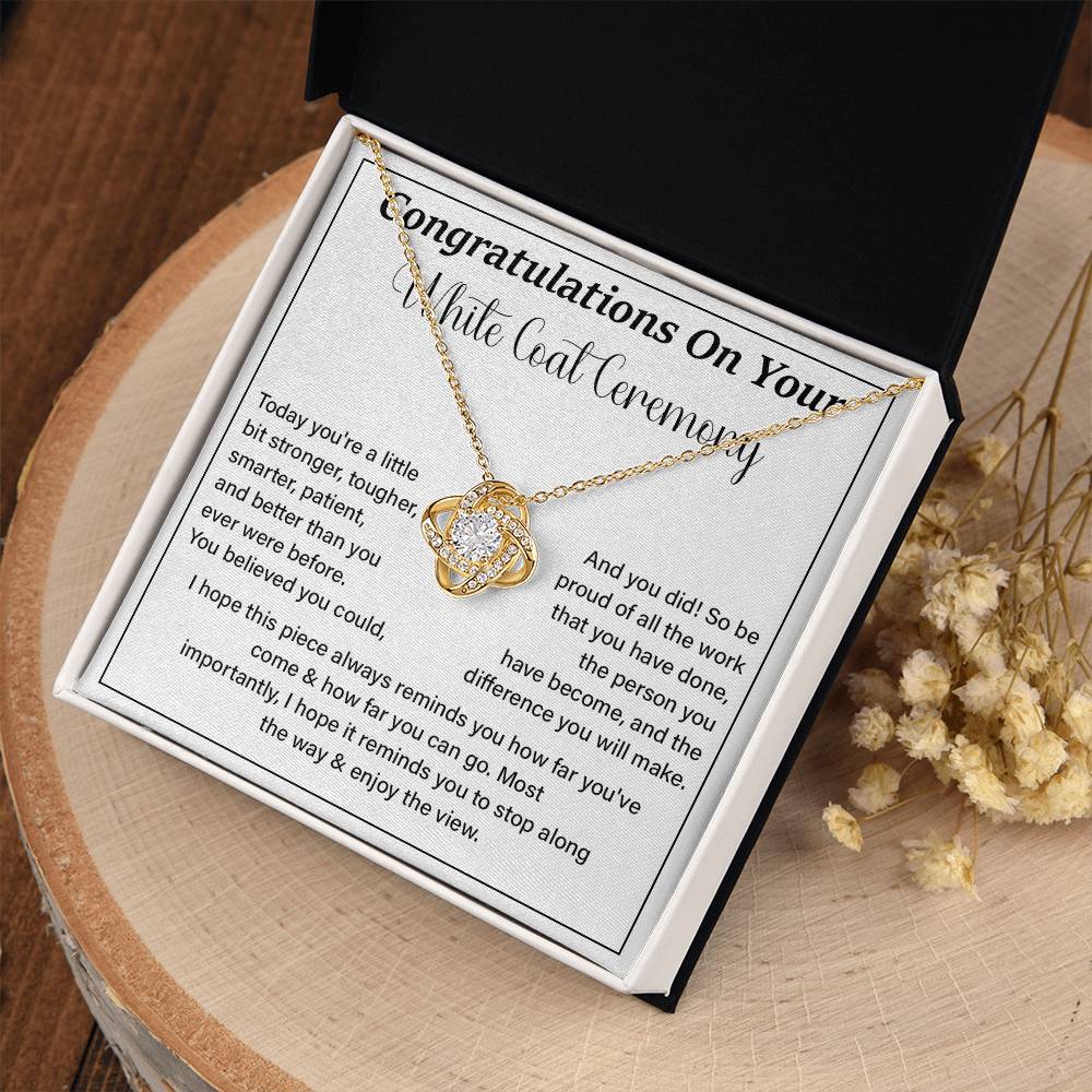 Congratulations On Your White Coat Ceremony Enjoy The View Necklace Best Wishes Necklace Personal Growth Jewelry  Motivational Jewelry Daily Inspiration Necklace Meaningful Gift For Graduates Congratulations Necklace