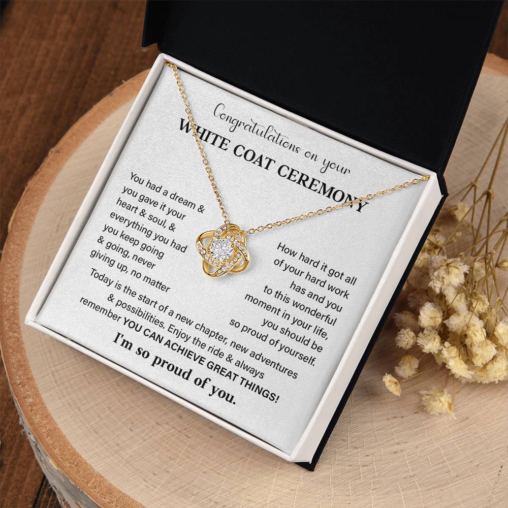 Congratulations On Your White Coat Ceremony White Coat Ceremony Congratulations Necklace New Beginnings Jewelry Meaningful Gift Supportive Gift Emotional Connection Necklace Motivational Jewelry You Are Amazing Necklace