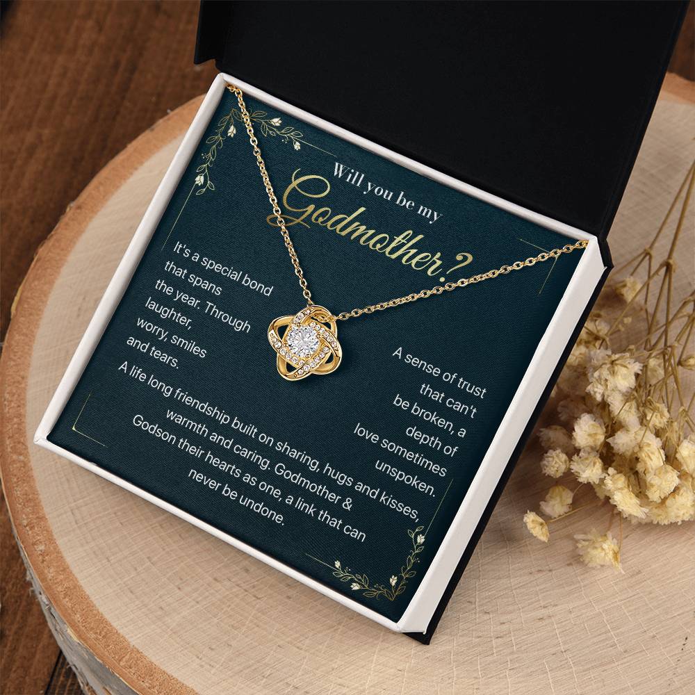 Will you be my Godmother Endless Support Necklace Bright Future Necklace Faithful Godmother Jewelry Strength In Unity Necklace Empowering Presence Jewelry Enduring Bond Necklace Emotional Support Pendant Inspirational Connection Jewelry