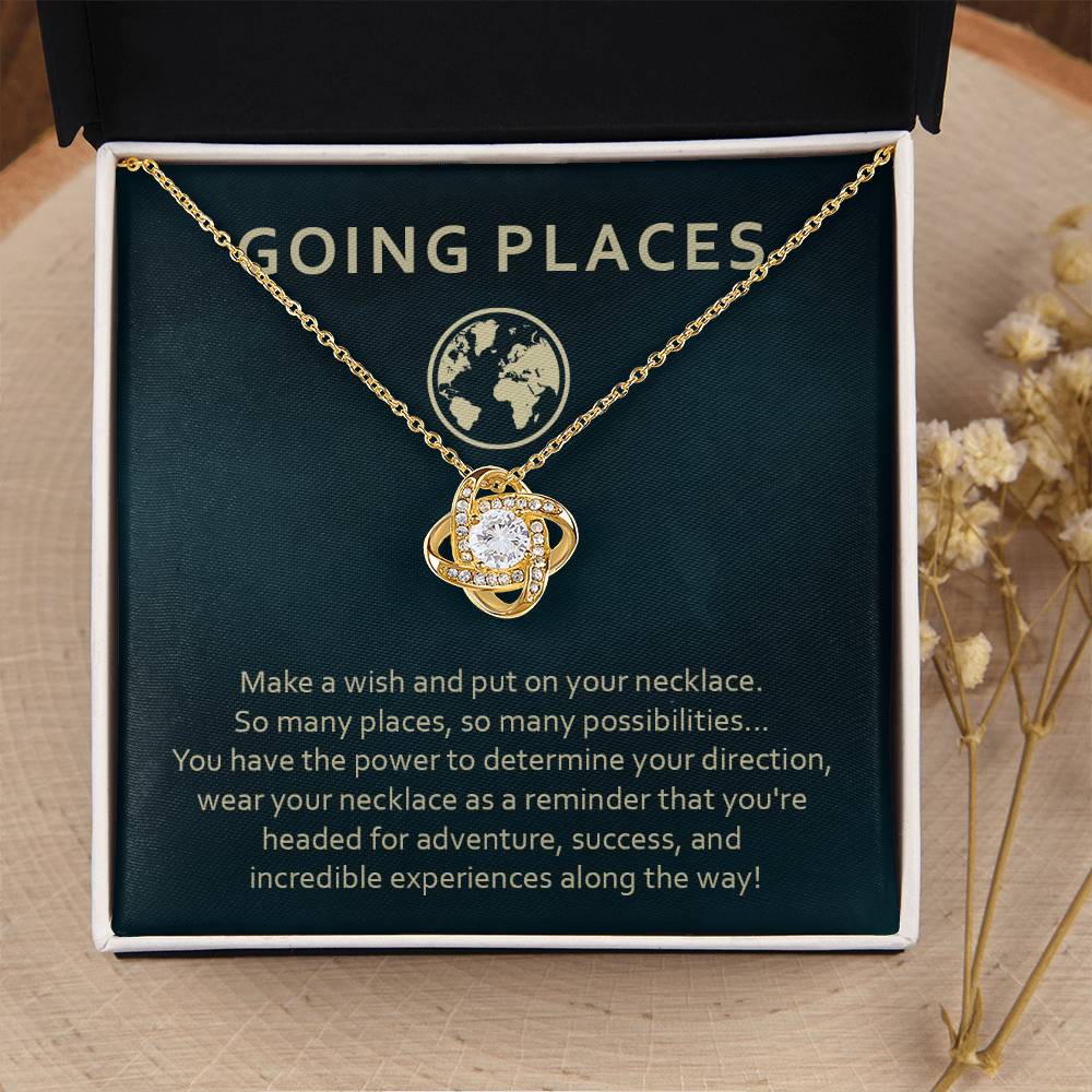 Adventure Awaits Necklace Gift – Going Places Card Insert