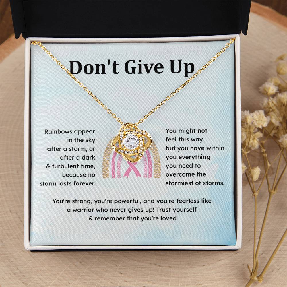 Don't Give Up Strength In Adversity Jewelry Don't Give Up Necklace Gift From Your Husband Meaningful Gift Supportive Gift Motivational Jewelry Never Give Up Necklace Breast Cancer Necklace For Soulmate Personal Growth Jewelry