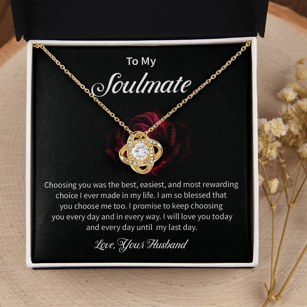 Husband to Soulmate Gift for Wife – Love Message Card