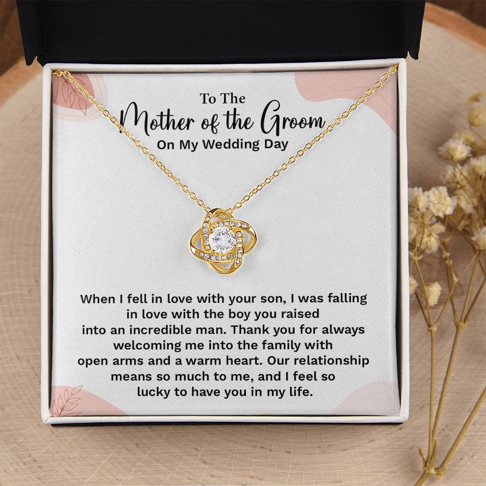 To the Groom's Mother on My Wedding Day Groom’s mother wedding gift Wedding necklace for mother-in-law Heartfelt message for groom’s mom Special gift for groom’s mom Necklace gift for groom’s mother on wedding day Meaningful gift for groom’s mother