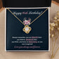 Sweet 16 Birthday Necklace Gift for Girl – Elegant Floral Message Box
