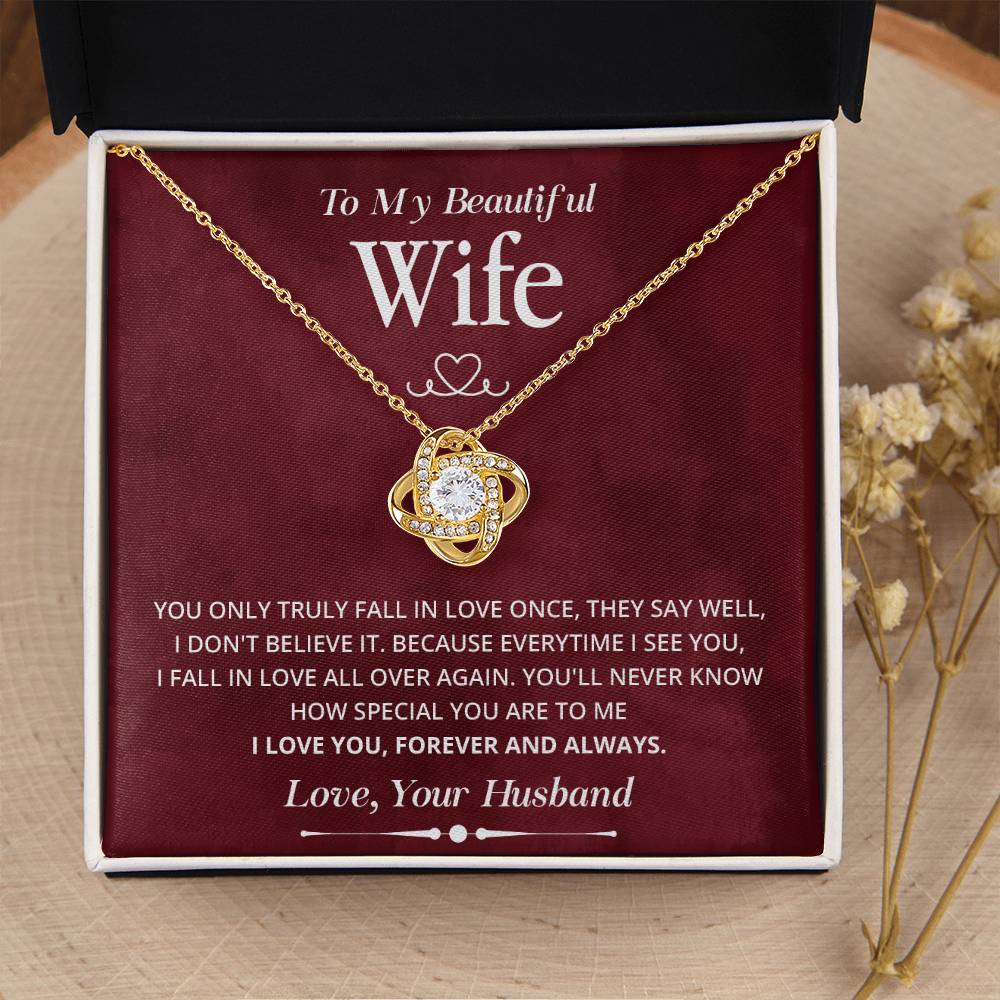 Wife Necklace Gift from Husband Forever Love Box