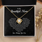Mother Necklace from Son – with Gift Box & Message Card