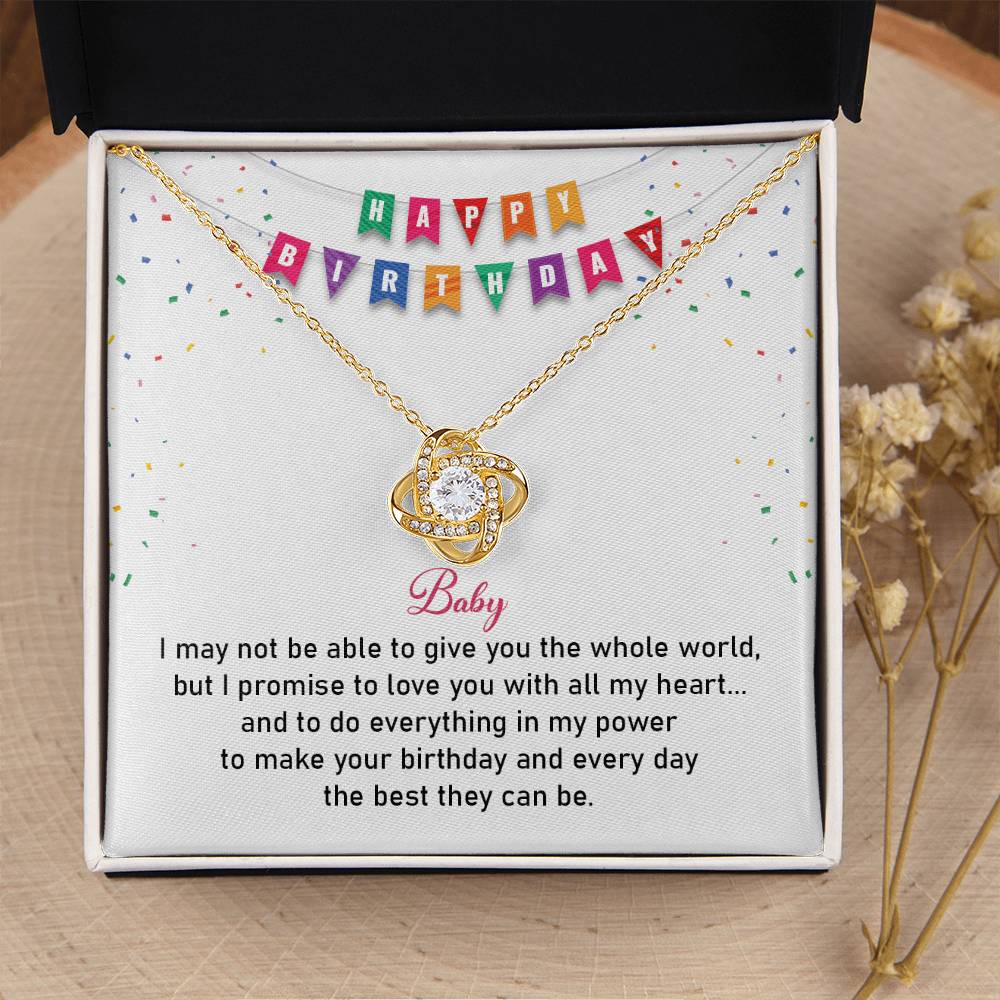 Birthday Necklace Gift for Girlfriend with Love Card
