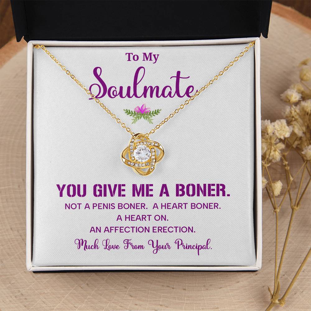 Funny Soulmate Necklace Gift from Principal