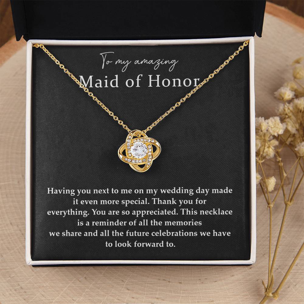 Wedding Day Necklace For Maid Of Honor Friendship Necklace For Maid Of Honor Jewelry Gift For Maid Of Honor Meaningful Gift For Maid Of Honor Emotional Gift For Maid Of Honor Special Gift For Maid Of Honor Necklace For Maid Of Honor Thank You Gift