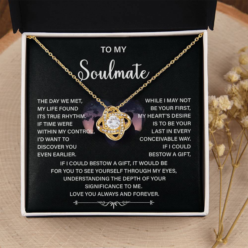 Soulmate Necklace Gift – Love You Always & Forever