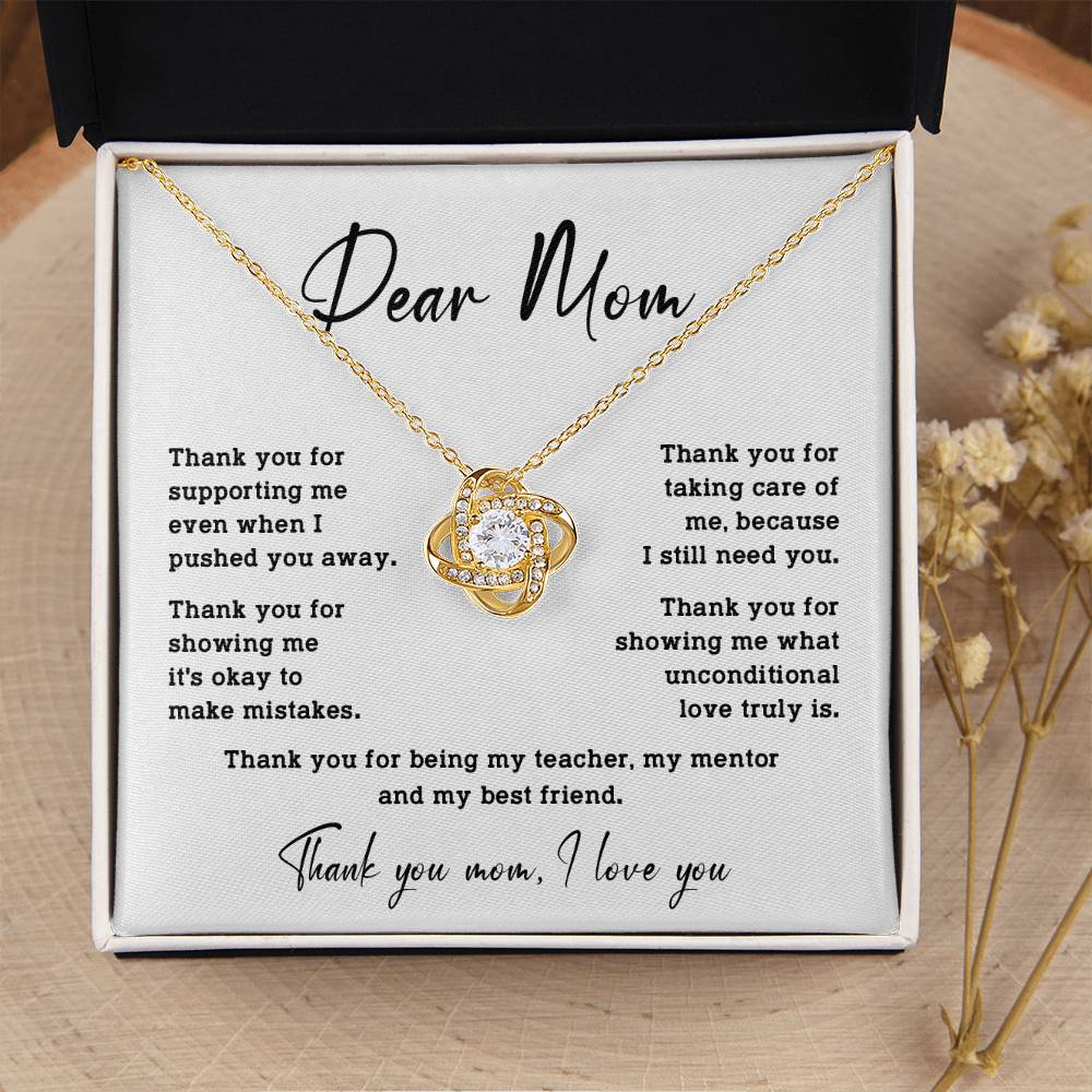 Dear Mom Dear Mom Necklace Gift Heartfelt Gift For Mom Bond With Mom Necklace Forever Loved Mom Necklace Thoughtful Gift For Mom Unique Gift For Mother-child Bond Meaningful Gift For Mom Special Occasion Gift For Mom Unique Family Bond Necklace