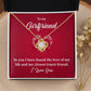 Girlfriend Necklace Gift with Romantic Message Card