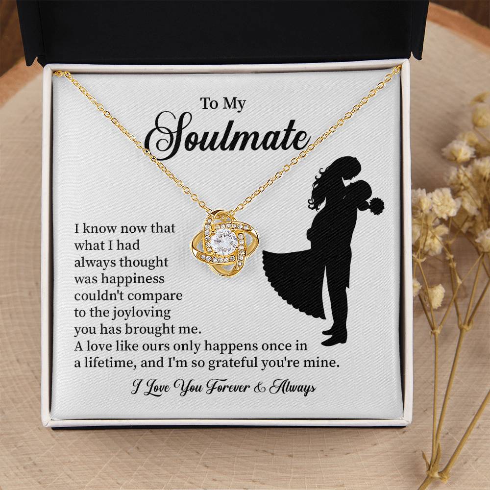 Soulmate Necklace – Gift for Wife or Girlfriend with Romantic Message