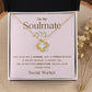 Funny Social Worker Necklace Gift for Soulmate