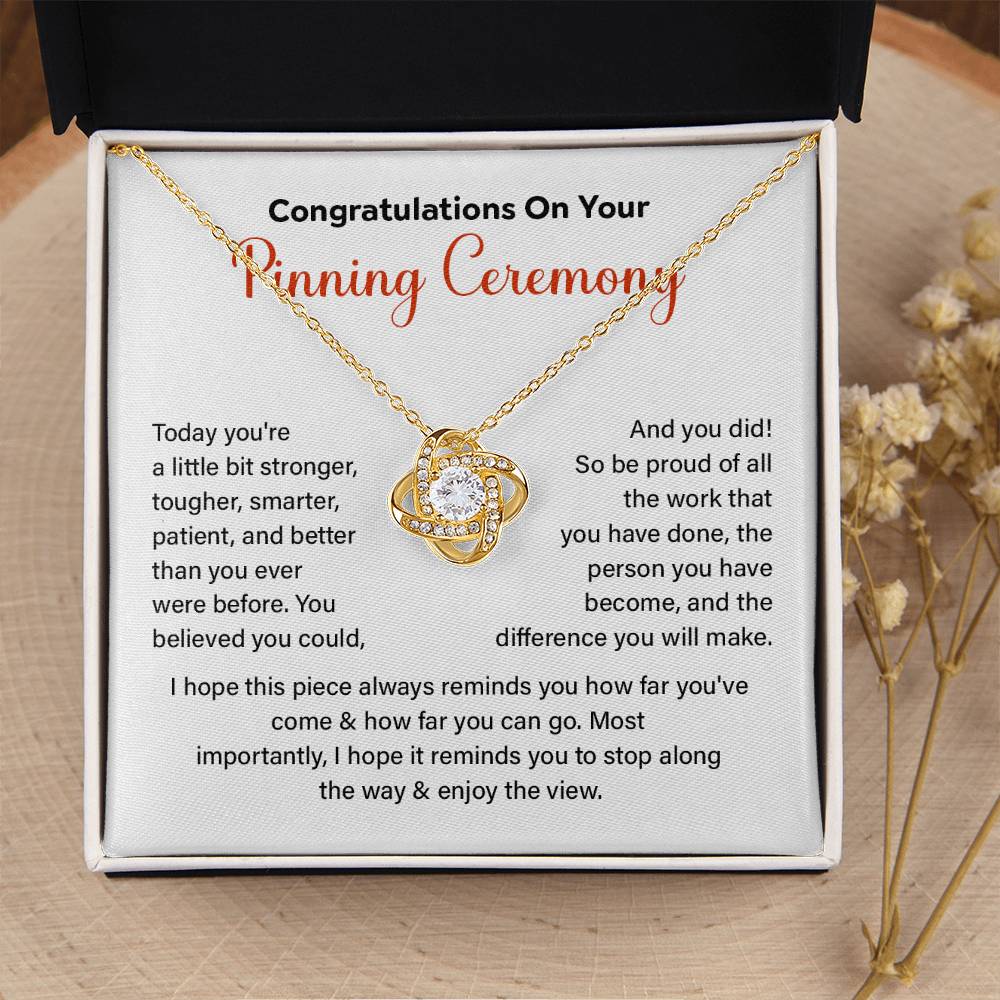 Congratulations On Your Pinning Ceremony Strength And Determination Jewelry Enjoy The View Necklace Best Wishes Necklace Path To Success Necklace Personal Growth Jewelry Motivational Jewelry For New Beginnings Meaningful Gift For Graduates