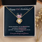 18th Birthday Necklace Gift for Daughter – Floral Message Card