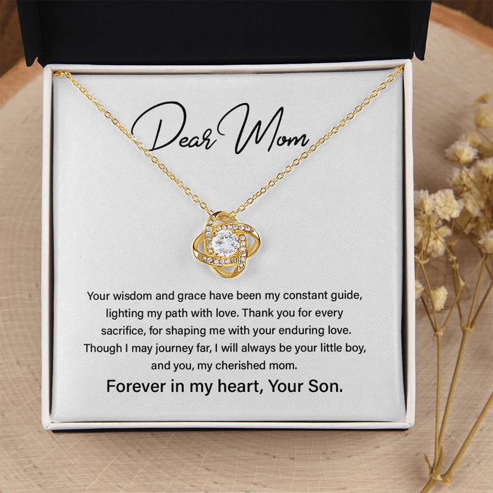 Dear Mom Mother’s Day Necklace For Cherished Mom Best Birthday Gift Thoughtful Anniversary Jewelry Unique Christmas Necklace Thoughtful Necklace With Message Card Just Because Necklace