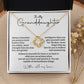 Granddaughter Necklace Gift from Grandma or Grandpa