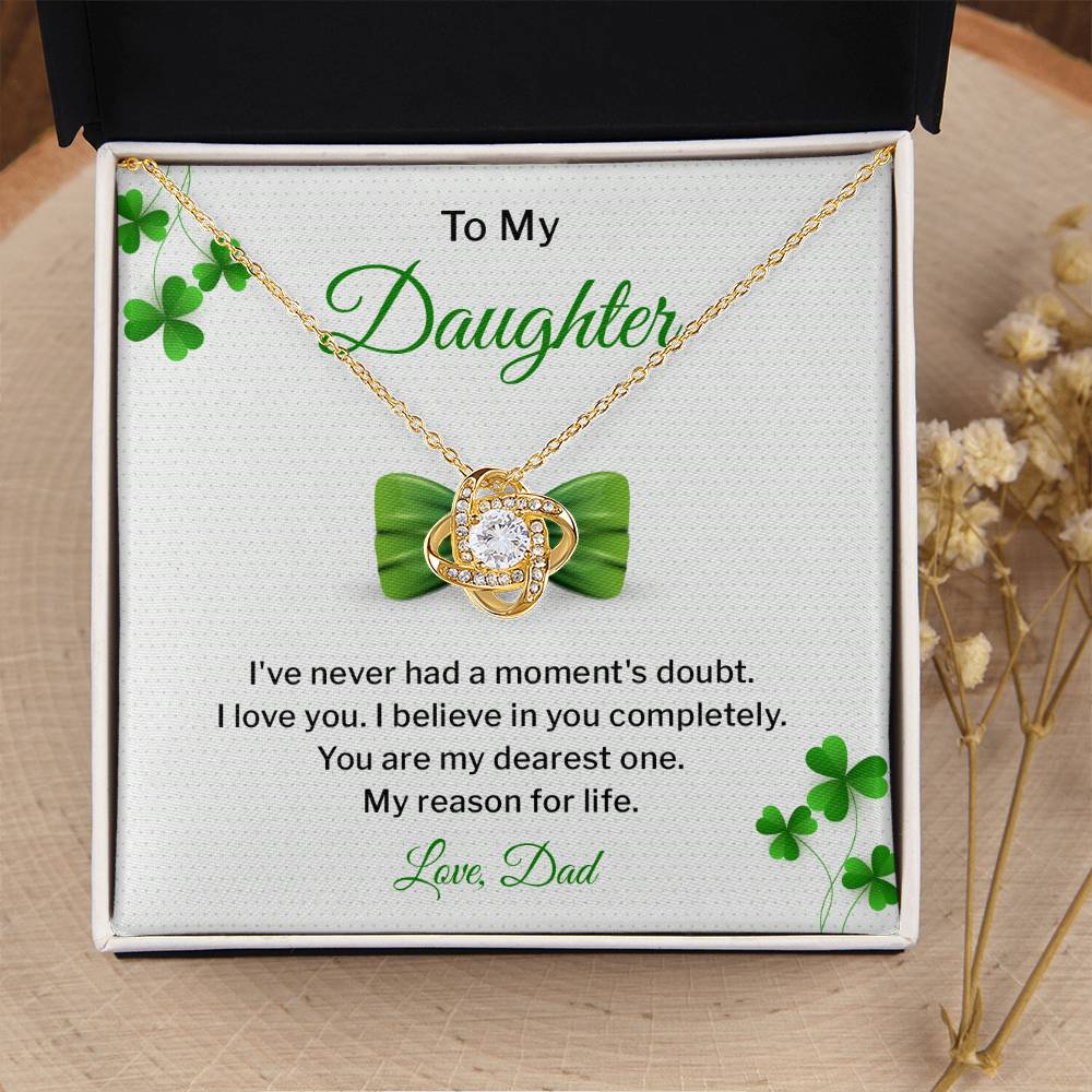 Daughter Gift from Dad – Green Gift Box & Card