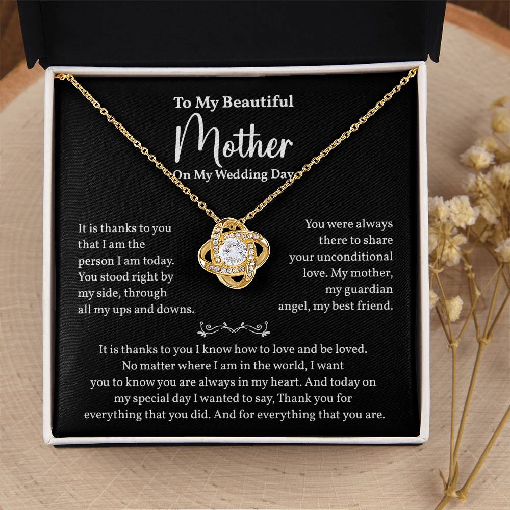 Wedding Gift for Mother – Message Card Necklace Box