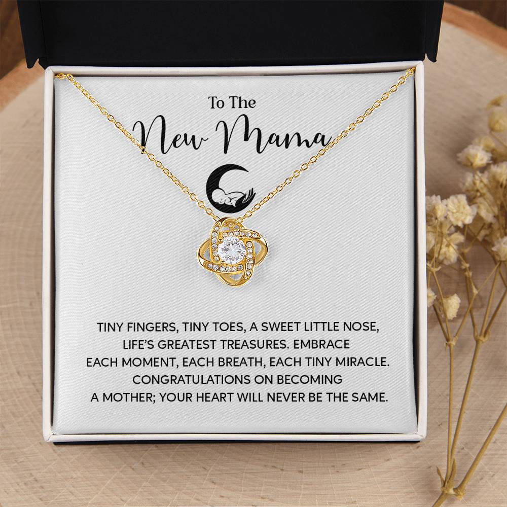 To The New Mama Gift From Your Mom Mama Jewelry Motherhood Gifts Personalized Baby Shower Gift Unique Gift For New Moms Sentimental Necklace For Mama Mom To Be Gift Cute Baby Shower Jewelry Welcome Baby Necklace Meaningful Gift For Mothers