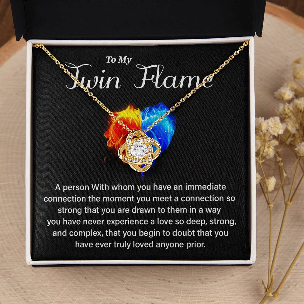 Twin Flame Gift for Her with Love Quote Card