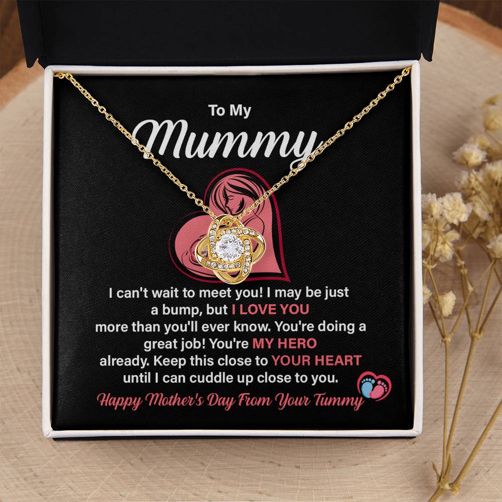 Mother’s Day Gift for Mom from Bump – Love Knot Necklace