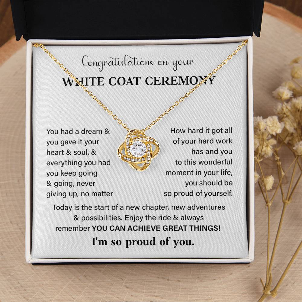 Congratulations On Your White Coat Ceremony White Coat Ceremony Congratulations Necklace New Beginnings Jewelry Meaningful Gift Supportive Gift Emotional Connection Necklace Motivational Jewelry You Are Amazing Necklace