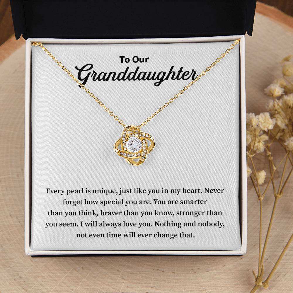 To Our Granddaughter Granddaughter Necklace Gift Sentimental Jewelry For Granddaughter Emotional Keepsake For Granddaughter Jewelry Gift For Granddaughter Unique Pearl Necklace Special Gift For Granddaughter Meaningful Gift For Granddaughter