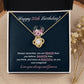 28th Birthday Necklace Gift for Her – Love Knot Pendant Jewelry