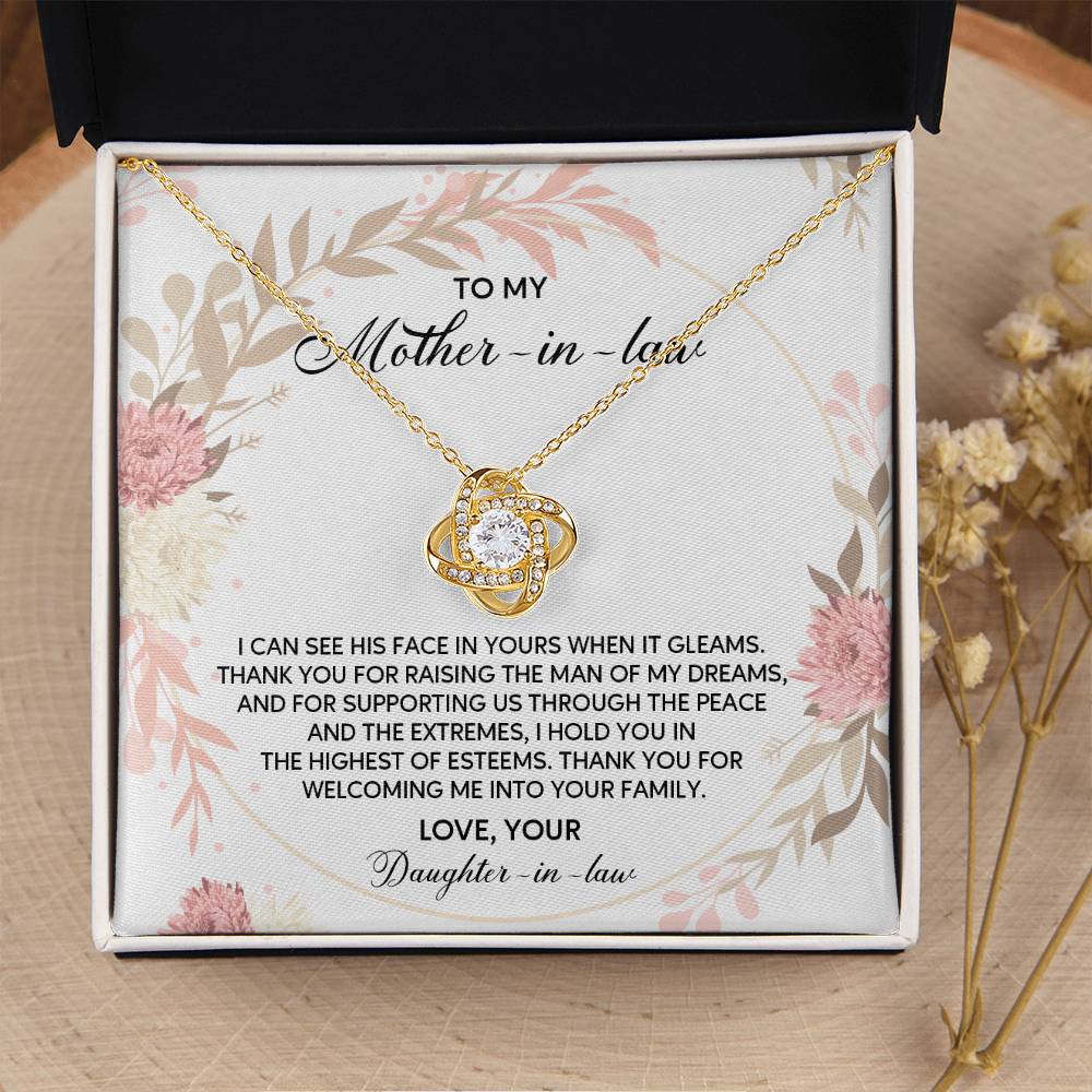 Daughter-in-Law to Mother-in-Law Necklace Gift