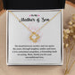 Mother and Son Necklace Gift – with Message Card