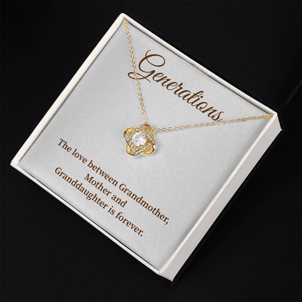 To Our Generations Generations necklace gift Heartfelt gift for family Grandmother mother granddaughter necklace Jewelry gift for mother Generational love jewelry Special gift for family members Sentimental keepsake for family