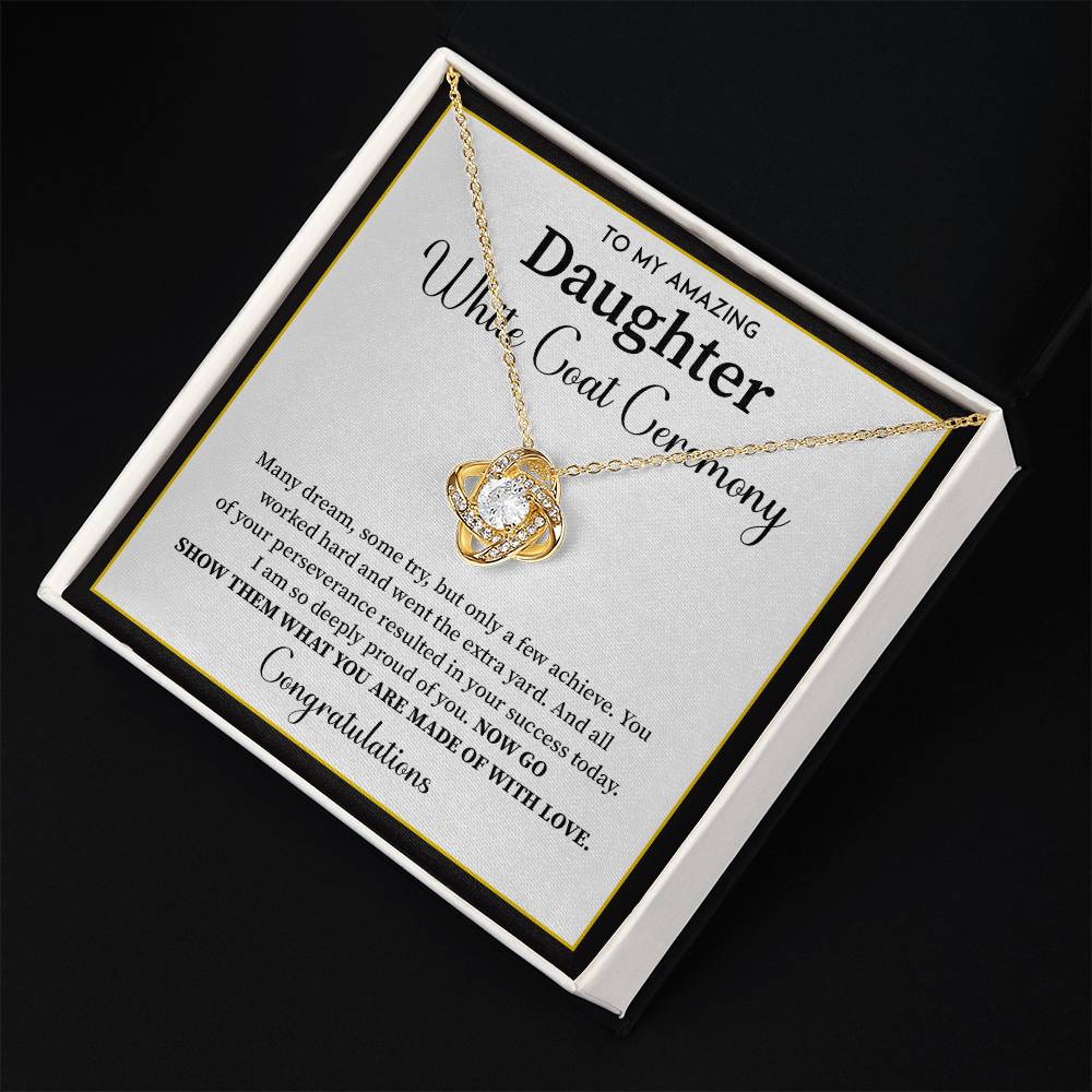 White Coat Ceremony Gift For Daughter Necklace With Gift Box