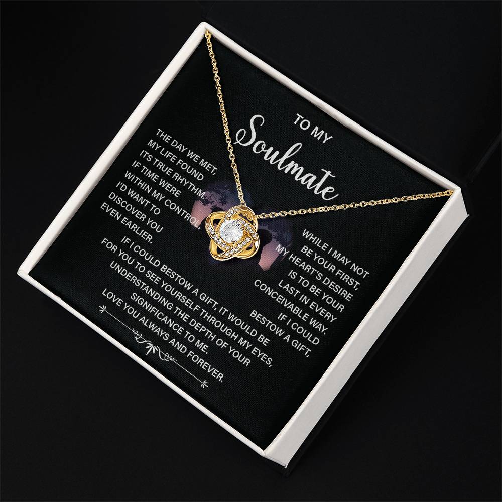 Soulmate Necklace Gift – Love You Always & Forever