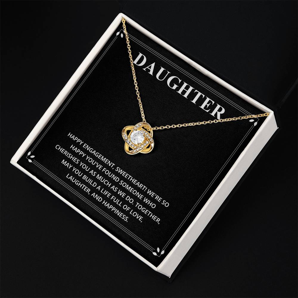 Daughter Happy Engagement Necklace Daughter Engagement Necklace Happy Engagement Gift For Daughter Sentimental Gift For Daughter’s Engagement Jewelry Gift For Daughter’s Engagement Daughter Love And Joy Gift Meaningful Engagement Gift For Daughter