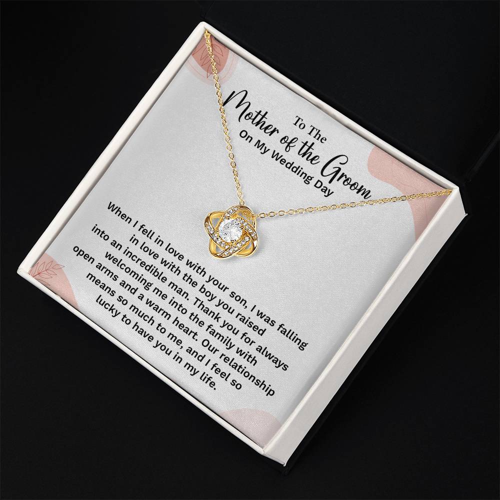 To the Groom's Mother on My Wedding Day Groom’s mother wedding gift Wedding necklace for mother-in-law Heartfelt message for groom’s mom Special gift for groom’s mom Necklace gift for groom’s mother on wedding day Meaningful gift for groom’s mother